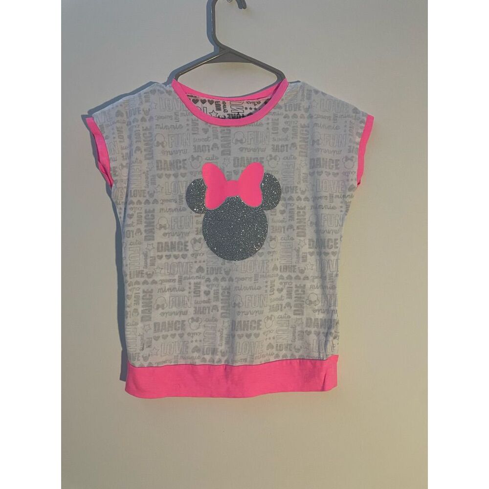 Jumping Beans and Disney Size 7 Girls Minnie Mouse Sparkle Tee